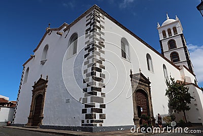 Church of Santa Ana founded in 1520. Garachico, Tenerife, Spain Stock Photo