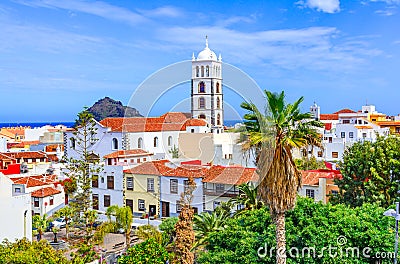 Garachico, Tenerife, Canary islands, Spain: Colorful and beautiful town of Garachico Stock Photo