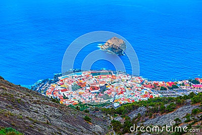 Garachico town near Atlantic Ocean Stock Photo