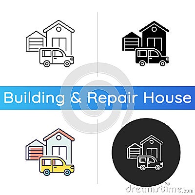 Garage building icon Vector Illustration