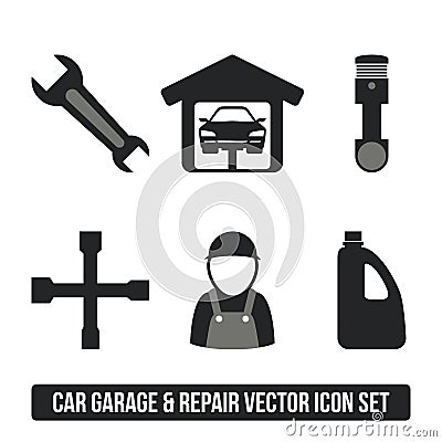 Garage design Vector Illustration