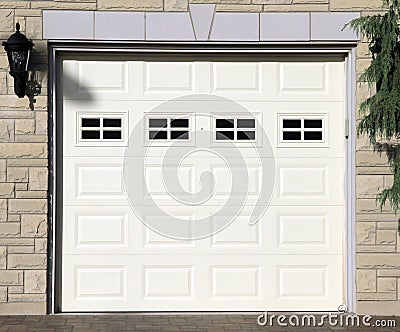 Garage Door Stock Photo