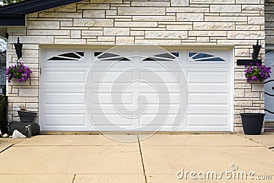 Garage door Stock Photo