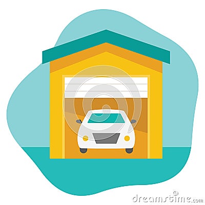Garage Isolated Vector icon which can easily modify or edit Vector Illustration