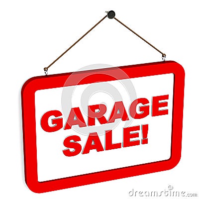 Garage sale Stock Photo