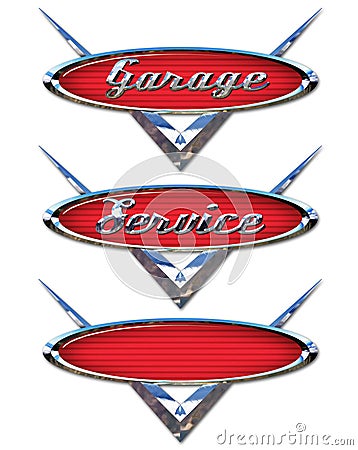 Garage Service Logos Stock Photo