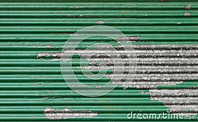 Garage shutter door closeup Stock Photo