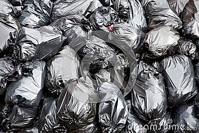 Garbage bags Stock Photo