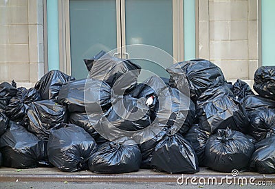 Garbage Bags Stock Photo