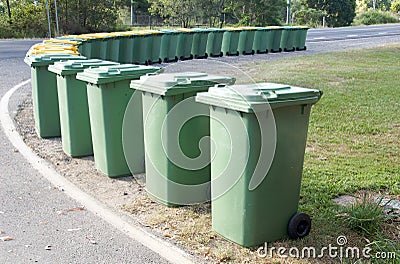 Garbage bins Stock Photo