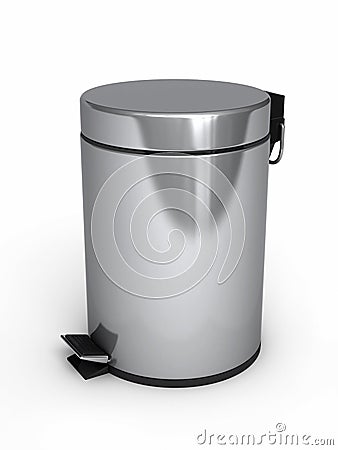 Garbage Can Stock Photo