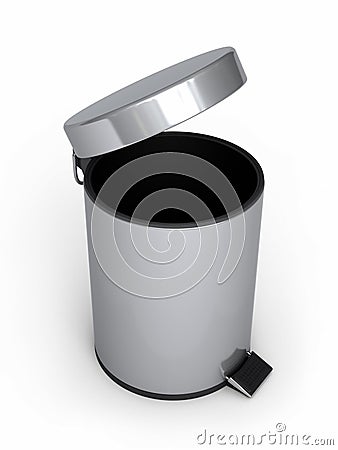 Garbage Can Stock Photo