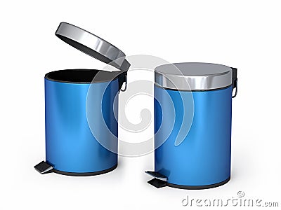 Garbage Can Stock Photo