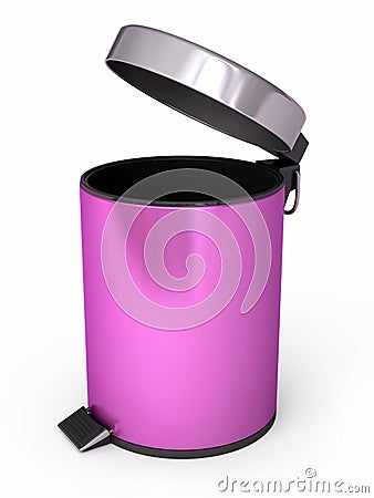 Garbage Can Stock Photo