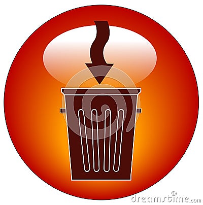 Garbage can icon Vector Illustration