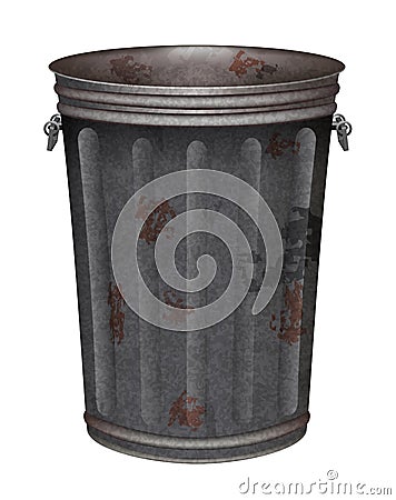 Garbage can Vector Illustration