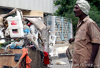 Garbage Collector Editorial Stock Photo