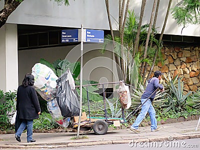 Garbage collector Editorial Stock Photo