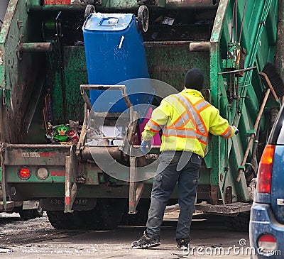 Garbage collector Editorial Stock Photo