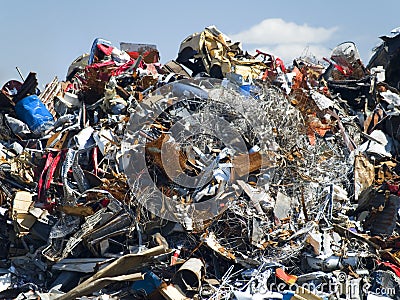 Garbage dump Stock Photo