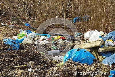 Garbage dump Stock Photo