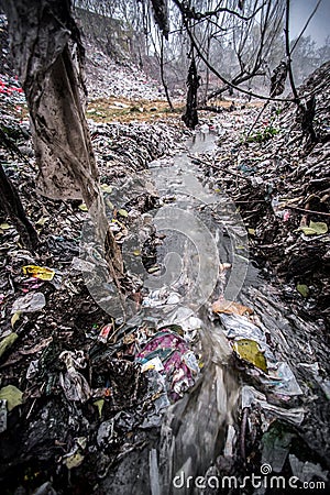 Garbage/Pollution China Stock Photo