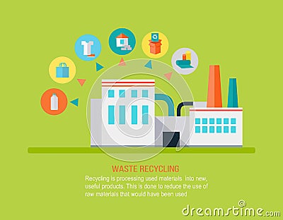 Garbage Recycling Concept Vector Illustration