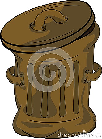 Garbage tank Vector Illustration