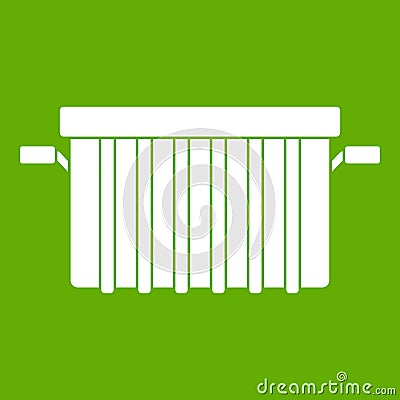 Garbage tank icon green Vector Illustration