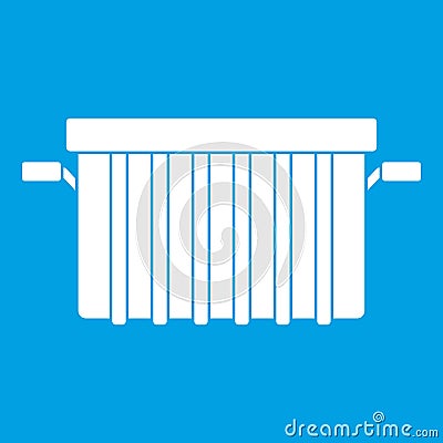 Garbage tank icon white Vector Illustration