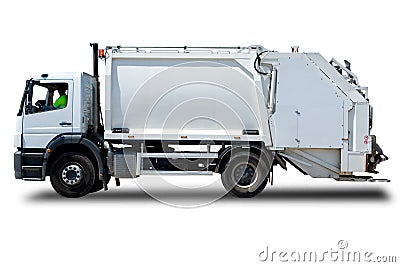 Garbage Truck Stock Photo