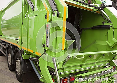 Garbage Truck Stock Photo