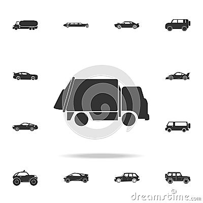 garbage truck icon. Detailed set of transport icons. Premium quality graphic design. One of the collection icons for websites, web Stock Photo
