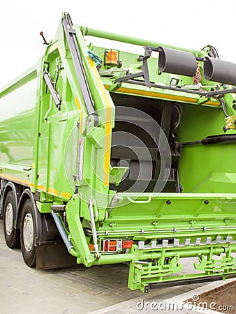 Garbage Truck Isolated Stock Photo