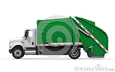 Garbage Truck Stock Photo