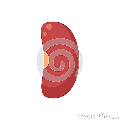 Garbanzo kidney bean icon flat isolated vector Vector Illustration