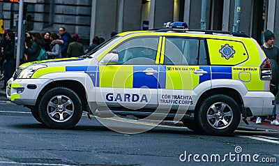 Garda, Irish Police vehicle Editorial Stock Photo