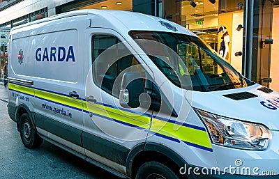 Garda vehicle Editorial Stock Photo