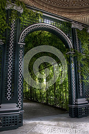 Garden arch Stock Photo