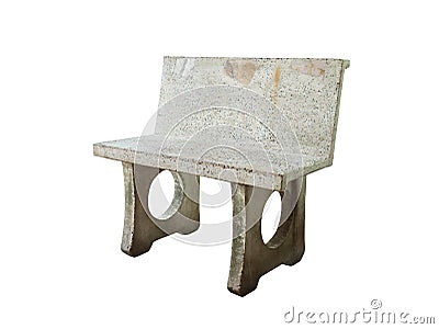 Garden chair weathered dirty Stock Photo