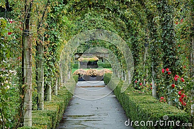 Garden entrance Stock Photo