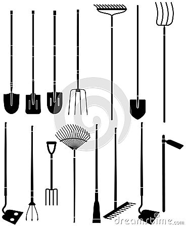 Garden equipment 4 Vector Illustration