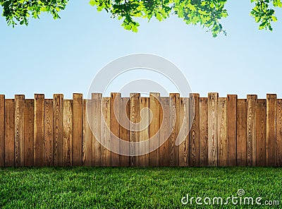 Garden fence Stock Photo