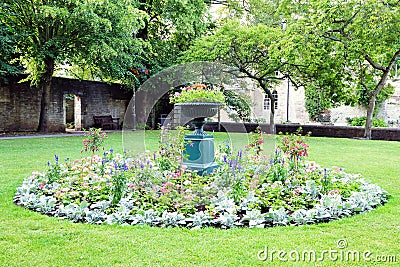 Garden Flowerbed Stock Photo