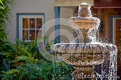Garden fountain Stock Photo