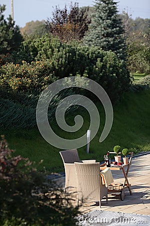 Garden furniture Stock Photo