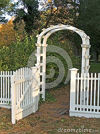 Garden Gate Stock Photo