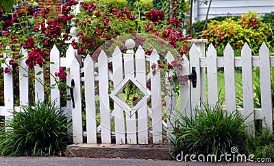 Garden Gate Stock Photo