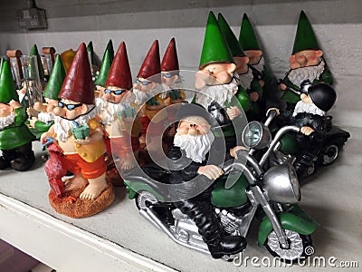 Garden Gnomes Stock Photo