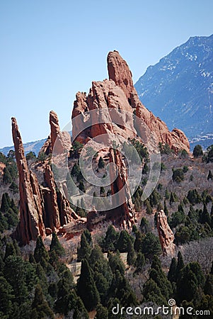 Garden of the Gods Stock Photo